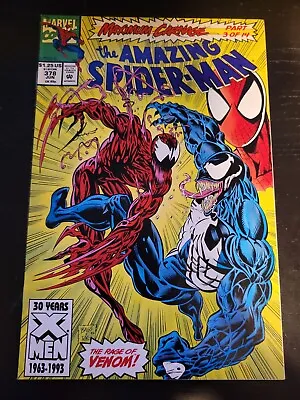 Buy Marvel Comics Amazing SPIDER-MAN #378 Venom Maximum Carnage Part 3 Of 14 1993 • 10.28£