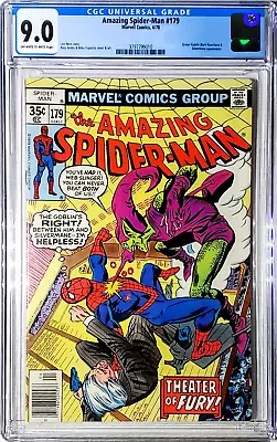 Buy Amazing Spider-man #179, Cgc 9.0 Off-white To White Pages, 1978 Marvel Comics • 75.95£