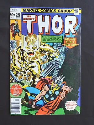 Buy The Mighty THOR No. 263 Comic Book VF+ September 1977 (Bronze Age) • 7.96£