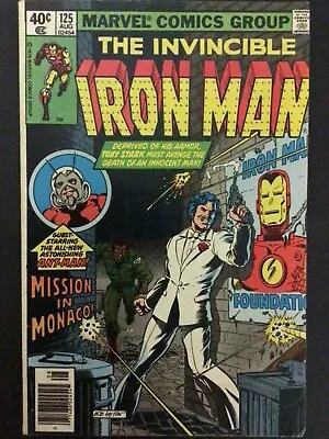 Buy The Invincible Iron Man #125 FN 1st Cover Appearance Of James Rhodes 1979 Marvel • 9.58£