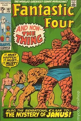 Buy Fantastic Four #107 VG- 3.5 1971 Stock Image Low Grade • 8.39£