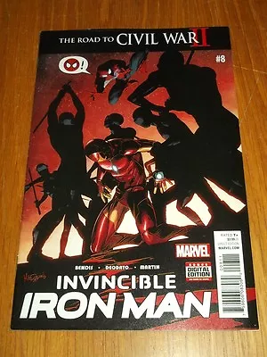 Buy Iron Man Invincible #8 Marvel Comics Civil War Ii June 2016 • 3.49£