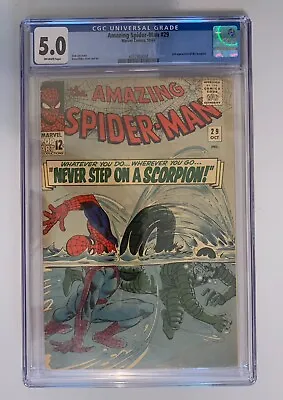 Buy Amazing Spider-Man #29 (1965) - 2nd Appearance Scorpion  CGC 5.0 • 158.11£