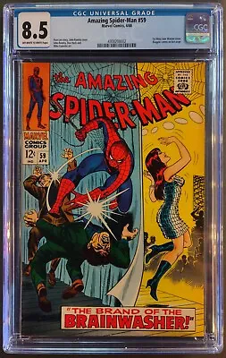 Buy Amazing Spider-man #59 Cgc 8.5 Marvel Comics 1968 - First Mary Jane Watson Cover • 305.20£