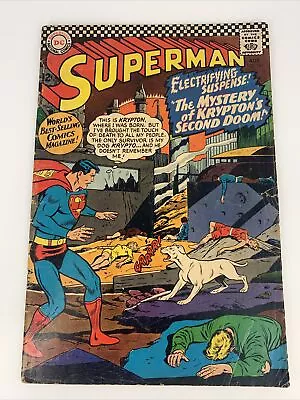 Buy SUPERMAN #189 (VG+) 1966  THE MYSTERY Of KRYPTON'S SECOND DOOM!  SILVER AGE DC • 15.89£