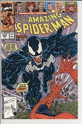 Buy The Amazing Spider-Man 332 NM- Marvel 1990 Erik Larsen Venom (C131) • 15.98£