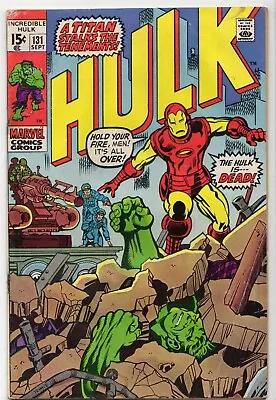 Buy Incredible Hulk #131 Trimpe 1st Jim Wilson Iron Man Cover/Story T-Bolt Ross • 15.98£