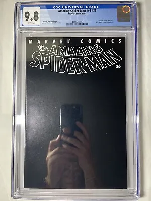 Buy Amazing Spider-man #v2 #36 Cgc 9.8 9/11 World Trade Center Story-all Black Cover • 198.60£