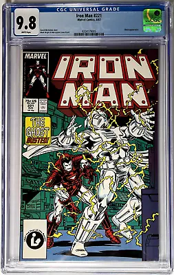 Buy Iron Man #221 (8/1987) Cgc 9.8 Nm/m Layton Art Early Ghost Appearance Marvel • 80.40£