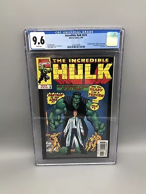 Buy Incredible Hulk #474 Cgc 9.6 White Pages - Hulk #1 Cover Homage + Abomination • 86.76£
