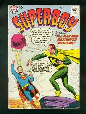 Buy Superboy Comics #67 1958-dc Comics-classic Cover Vg- • 61.53£