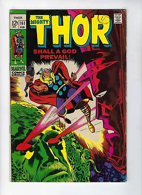 Buy Thor # 161 Galactus Vs. Ego Jack Kirby Cover Feb 1969 VG/FN • 29.95£
