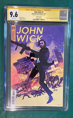 Buy John Wick #1 CGC 9.6 SS Variant Cover B Bill Sienkiwicz DENYS COWAN SIGNED! 2017 • 454.59£