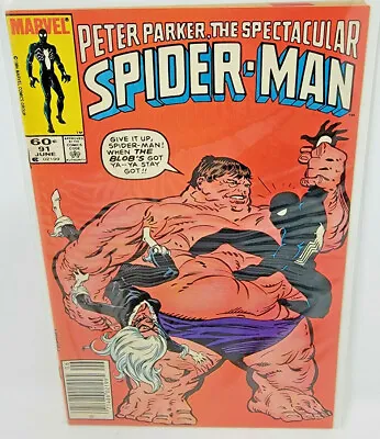 Buy Spectacular Spider-man #91 Blob Appearance *1984* Newsstand 8.0 • 6.93£
