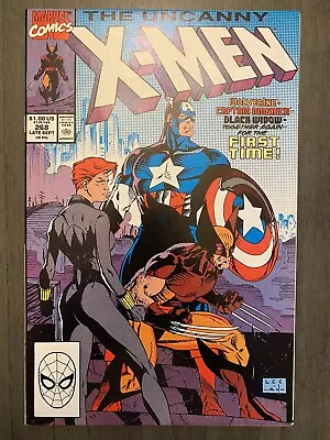 Buy X-MEN # 268 (9/90) VF+ 8.5 Captain America And Black Widow App, Jim Lee Artwork! • 14.18£