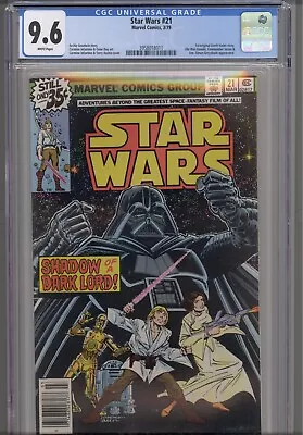 Buy Star Wars #21 CGC 9.6 1979 Marvel Comics 1st Original Darth Vader Story • 142.27£
