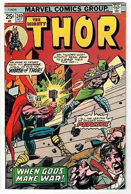 Buy Thor #240 1975 Buscema Art Marvel Bronze Age Fine! • 5.50£