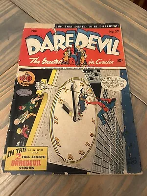 Buy Daredevil Comics #37 Lev Gleason 1946 Superhero Cover Golden Age SHIPS FREE! • 39.52£