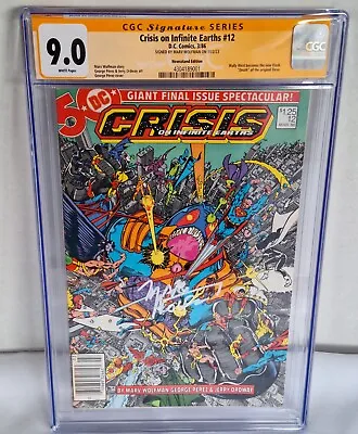 Buy Crisis On Infinite Earths #12 CGC 9.0 (D.C. Comics 3/86) Signed By Marv Wolfman! • 159.90£