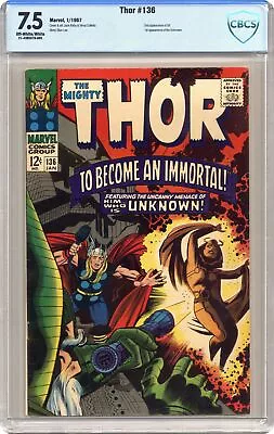 Buy Thor #136 CBCS 7.5 1967 21-43BE979-005 • 108.43£