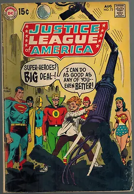 Buy Justice League Of America 73   JSA/JLA Team Up!  Silver Age 1969 VG • 15.75£