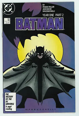 Buy Batman #405 8.5 High Grade Year One Frank Miller Story White Pages 1987  • 21.35£