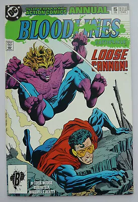 Buy Action Comics Annual #5 - Bloodlines Earthplague - DC Comics - 1993 VF- 7.5 • 4.45£