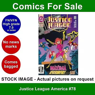 Buy DC Justice League America #78 Comic - FN/VFN Clean 01 August 1993 • 4.99£