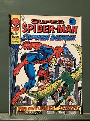 Buy Super Spiderman & Captain Britain 239 Marvel UK 1977 Nice Condition  • 3.50£