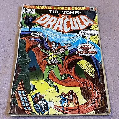 Buy Marvel Comics The Tomb Of Dracula Vol. 1, No. 12 (September 1973) Marv Wolfman • 46.85£
