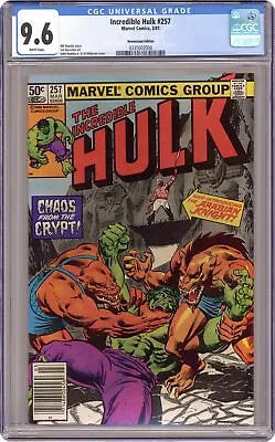 Buy Incredible Hulk #257N CGC 9.6 Newsstand 1981 4335002006 • 59.94£