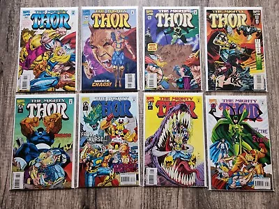 Buy THE MIGHTY THOR 1990's Vintage Comic Lot Marvel Comics 8 Books #481-488 Boarded • 16.85£
