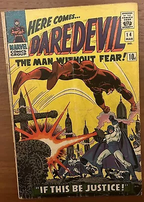 Buy Daredevil #14 - Kazar & Plunderer Appearance! John Romita Art (Marvel 1966) • 14.99£