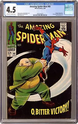 Buy Amazing Spider-Man #60 CGC 4.5 1968 4387410015 • 70.36£
