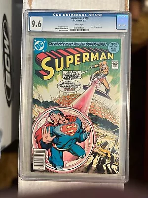 Buy Superman #308 CGC 9.6 NM+, WHITE, Neal Adams, Movie! • 80.02£