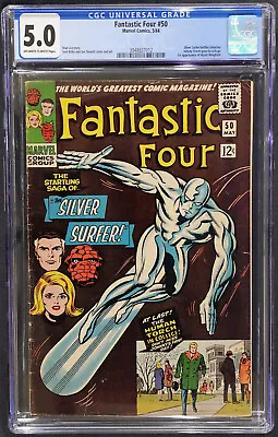 Buy Fantastic Four #50 - Silver Surfer Battles Galactus - CGC 5.0 • 279.83£