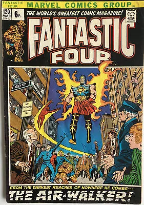 Buy FANTASTIC FOUR #120 March 1972 1st Appearance Of Air-Walker Great Key 🔑🔥🔑 • 34.99£