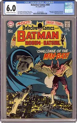 Buy Detective Comics #400 CGC 6.0 1970 4254540006 1st App. Man-Bat • 378.98£