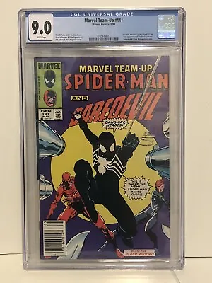 Buy Marvel Team Up #141 CGC 9.0 (1984) WP  (Newsstand) Hot Book First Black Costume • 118.59£