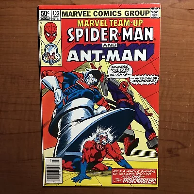 Buy Marvel Team-Up #103 (1980) Spider-Man And Ant-Man VF/NM 9.0 2nd Taskmaster • 13.04£