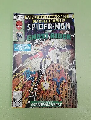 Buy    Marvel Team-Up #91 ''Spider-Man And Ghost Rider  1980, Marvel Comics • 3£