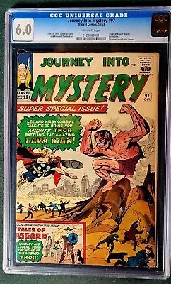 Buy Journey Into Mystery 97 CGC 6.0, The Amazing Lava Man. 1963 • 220.67£