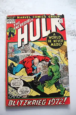 Buy 1972 THE INCREDIBLE HULK Comic Book #155 1st App Shaper Of Worlds Nice • 13.40£