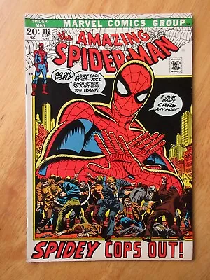 Buy AMAZING SPIDER-MAN #112 (1972) *Super Bright & Glossy! White Pages! Very Nice!* • 37.59£