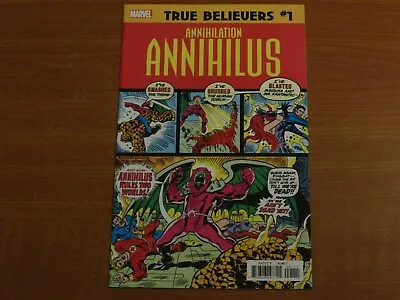 Buy Marvel Comics True Believers #1:  Annihilation ANNIHILUS (Reprints F.F. #140) • 4.99£