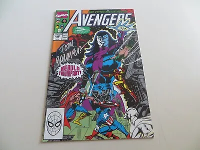 Buy 1990 Vintage The Avengers # 318 Signed 2x Tom Palmer & Fabian Nicieza Coa & Poa • 40.21£