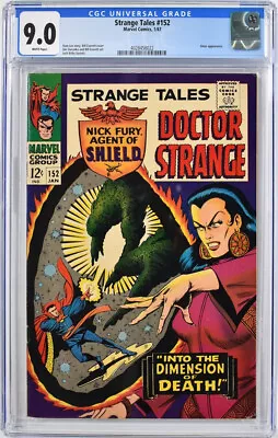 Buy Strange Tales 152 Cgc 9.0 Doctor Strange Stan Lee Jack Kirby Jim Steranko 1967 • 218.38£