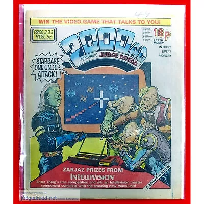 Buy 2000AD Prog 293 Comic Book Issue 4 12 82 Christmas 1982 UK + Comic Bag (Lot 549 • 7.99£