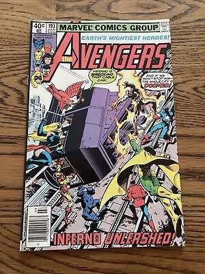 Buy Avengers #193 (Marvel 1980) Co-Starring Wonder Man, Newsstand, Frank Miller! VF • 4.40£