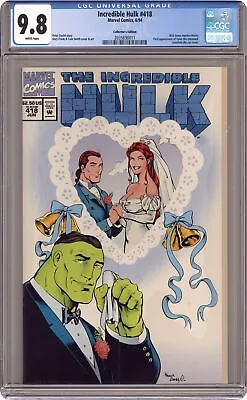 Buy Incredible Hulk #418A Frank Bells CGC 9.8 1994 2035690011 • 142.83£